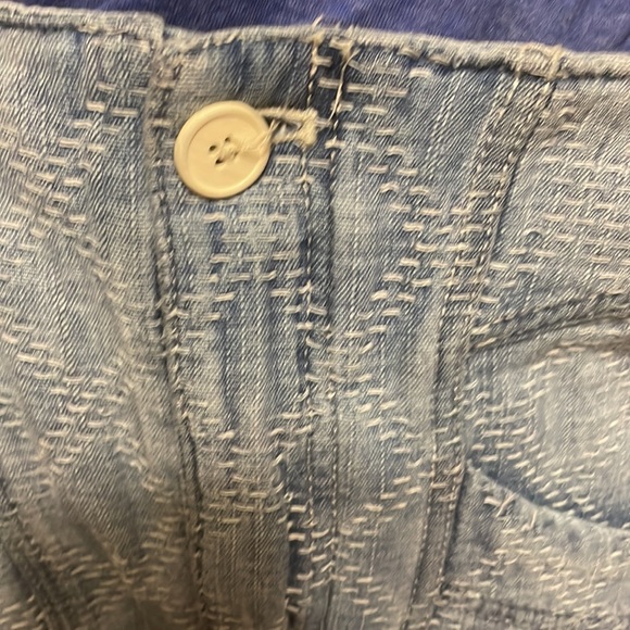 FREE PEOPLE SASHIKO STITCHED RELAXED JEANS - Picture 6 of 15